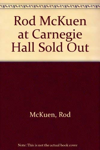 Rod McKuen at Carnegie Hall Sold Out - Rod McKuen