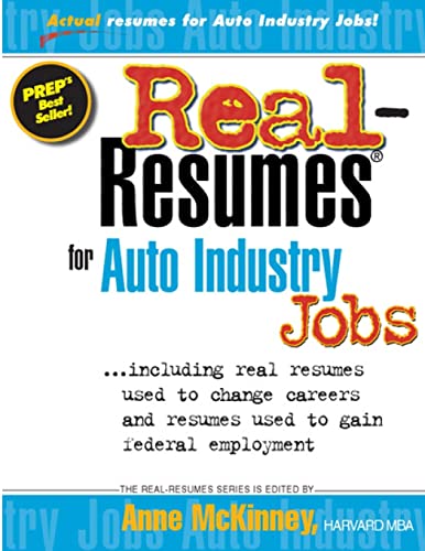 Anne McKinney-Real-resumes for auto industry jobs--