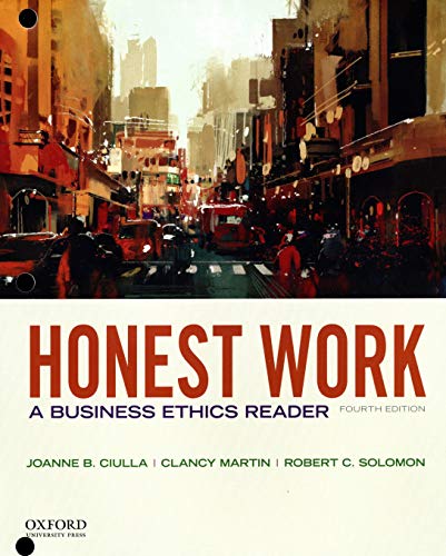 Ciulla-Honest Work 4th Edition