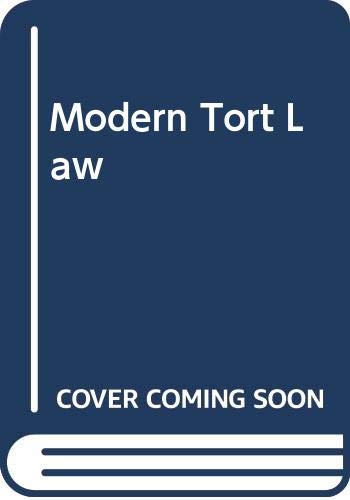 V. H. Harpwood-Modern Tort Law
