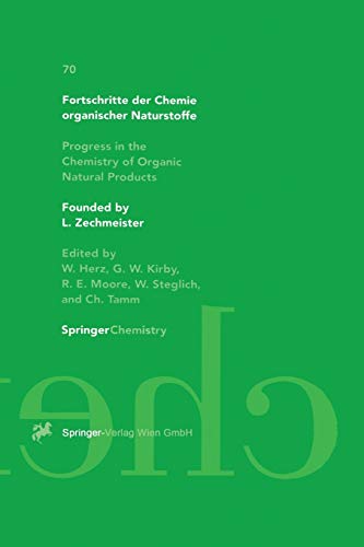 L. Zechmeister-Fortschritte der Chemie organischer Naturstoffe Progress in the Chemistry of Organic Natural Products