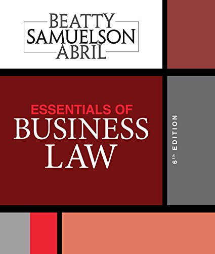 Jeffrey F. Beatty-Essentials of Business Law