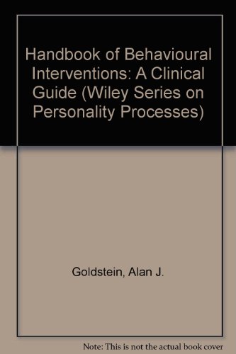 Handbook of behavioral interventions - Alan J. Goldstein