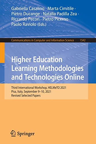 Higher Education Learning Methodologies and Technologies Online - Gabriella Casalino