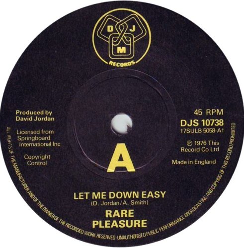 Rare Pleasure - Let Me Down Easy