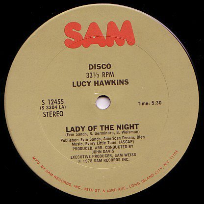 Lucy Hawkins - Lady of the Night / Gotta Get Out of Here