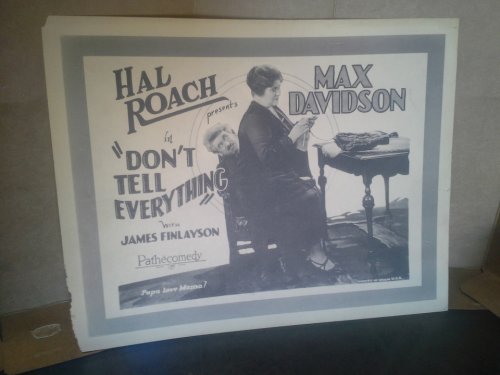 Don't Tell Everything (1927)