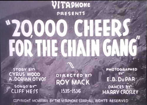 20,000 Cheers for the Chain Gang (1933)