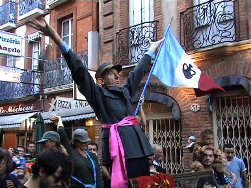 La parade du président Salengro à Toulouse pour célébrer l'annexion de l'Occitanie par Groland (2014)