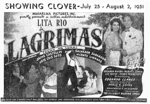 Lagrimas: Anak ng Luha (1951)